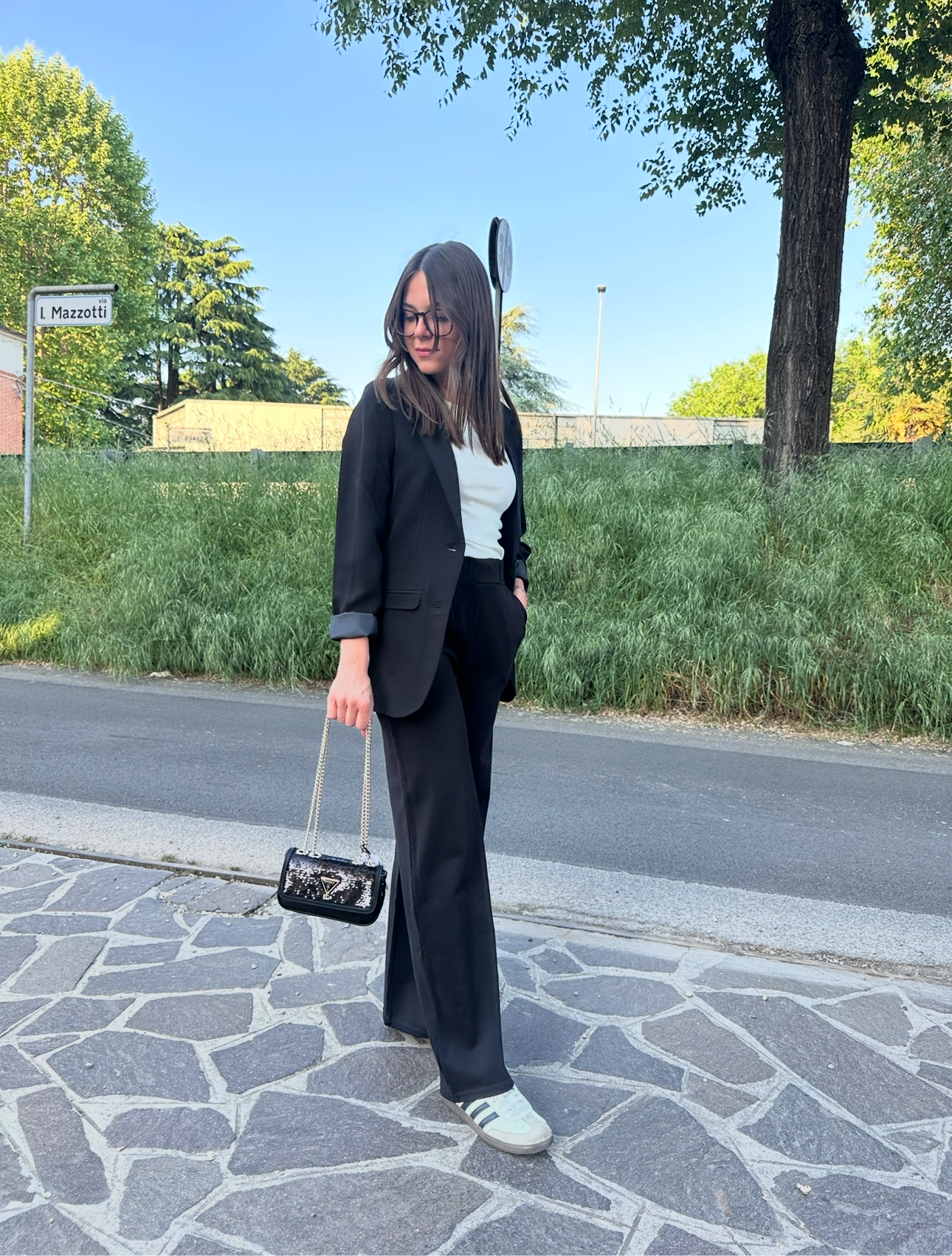 Blazer nero Nadya