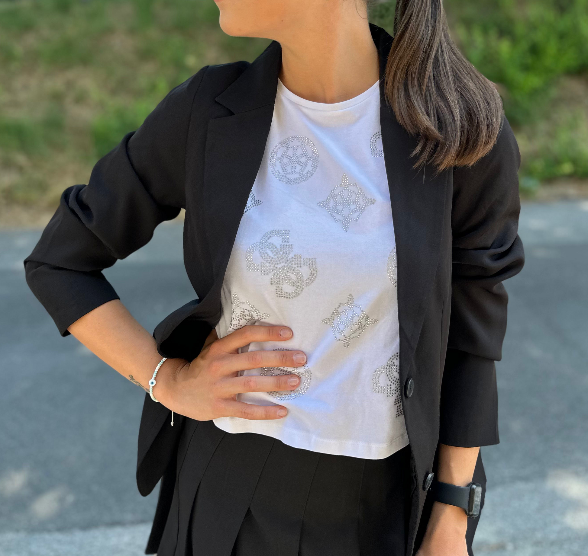 Blazer nero Nadya