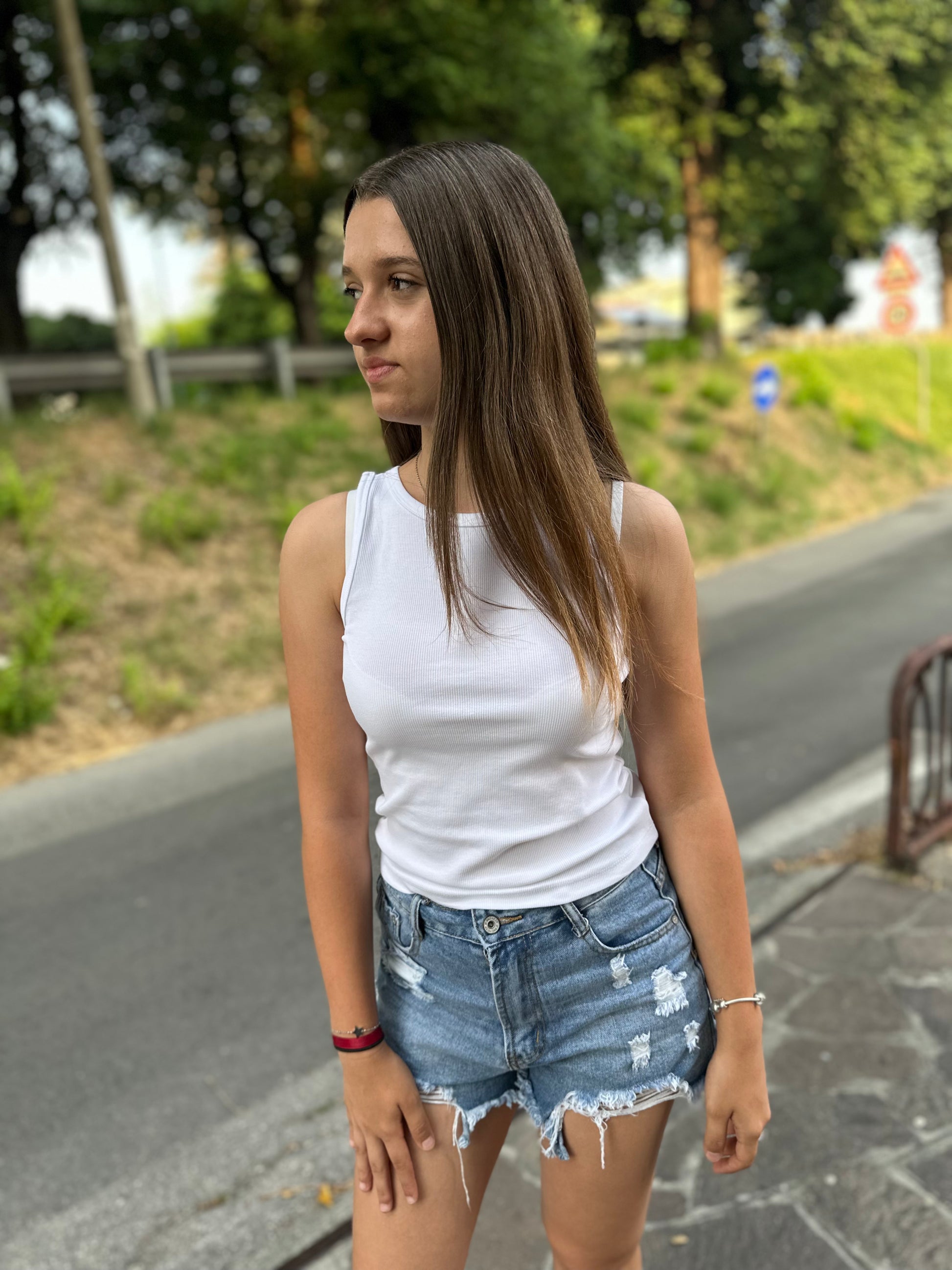 Canotta bianca Kab