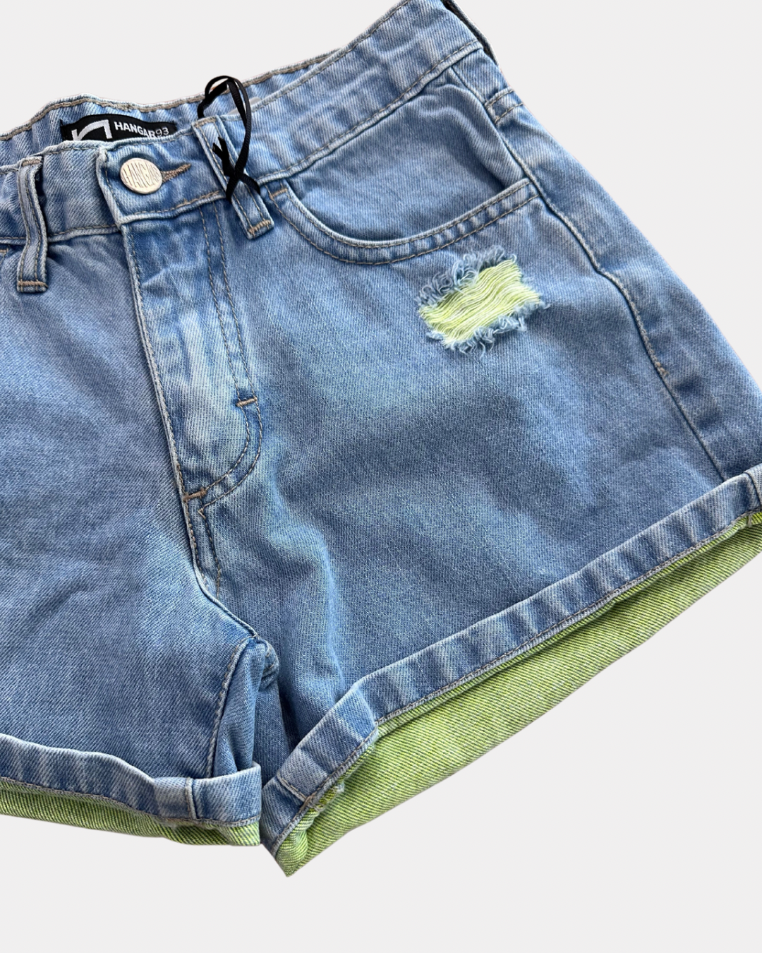 Short denim fluo